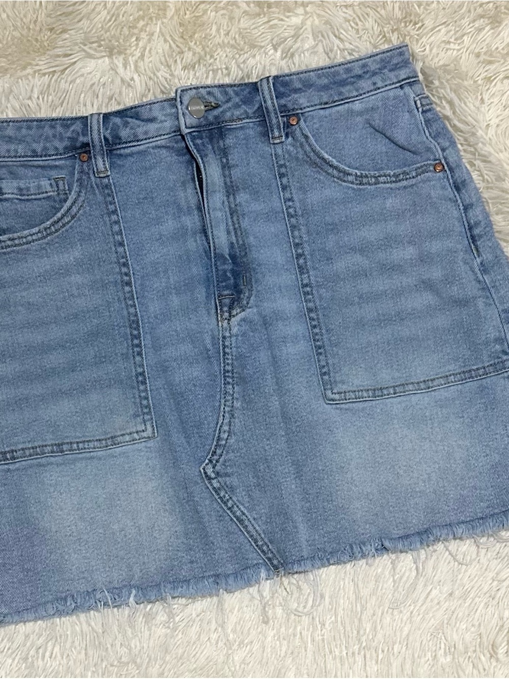 Sanctuary Heritage Mini High Rise Denim Skirt